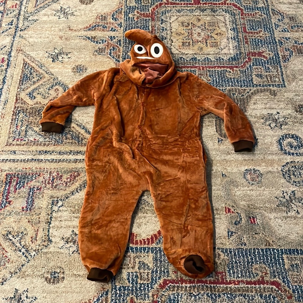 Kids poop emoji costume Halloween